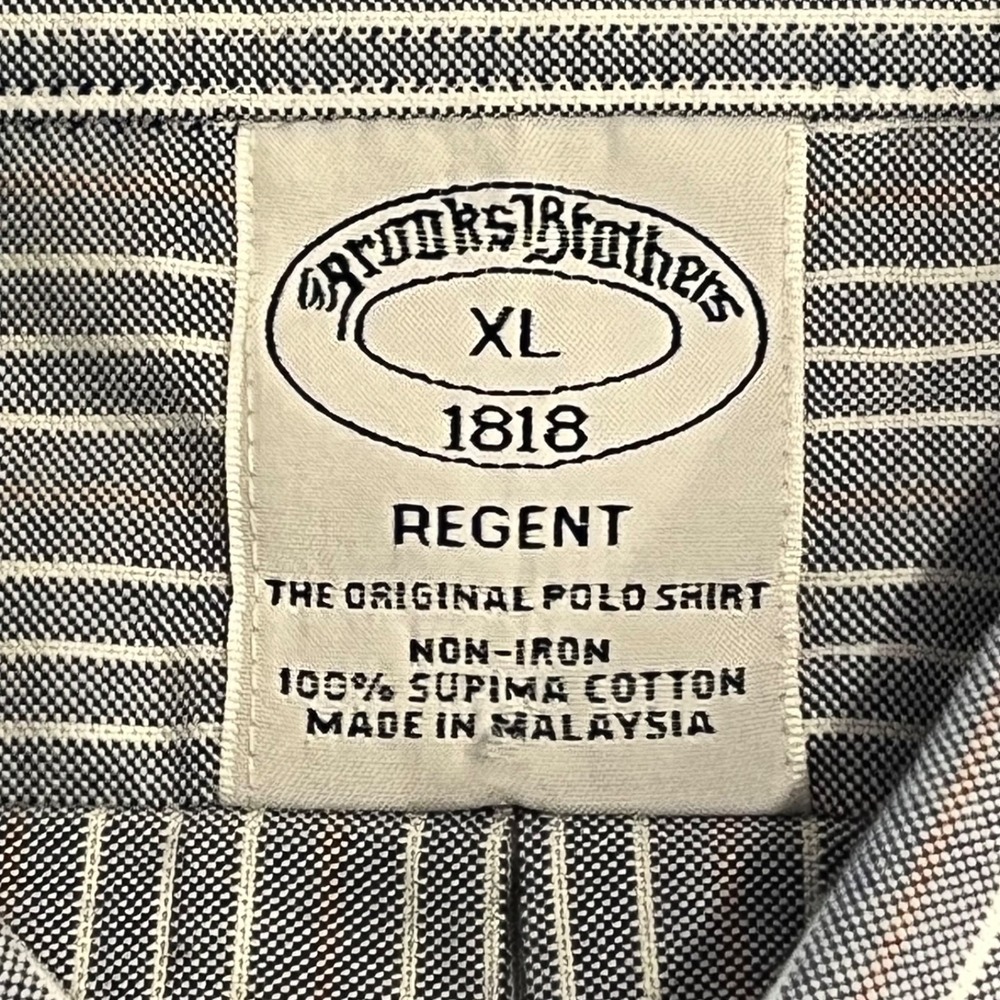 Brooks Brothers Shirt Mens XL Gray 1818 Regent L/S B/U Cotton - Picture 5 of 10